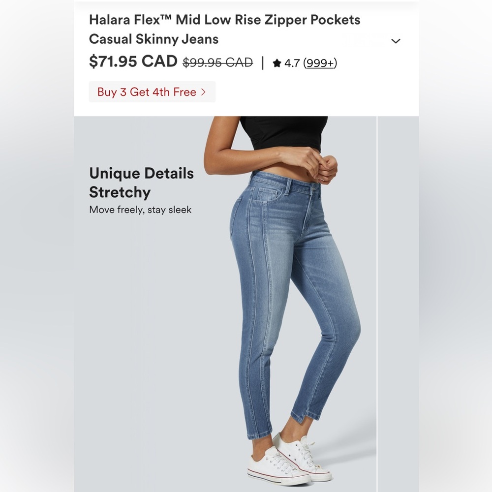 *NEW* HALARA Women's Denim Skinny Jeans